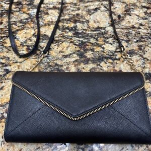 Rebecca Minkoff Envelope Zip Clutch with Crossbody Strap